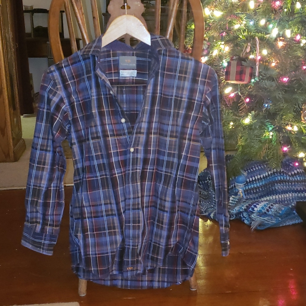 Thomas Dean kids size 10/12 button down shirt
